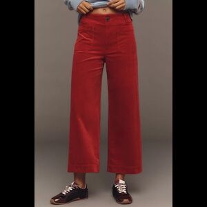 Anthropologie The Colette Corduroy Crop Wide-Leg Pants by Maeve